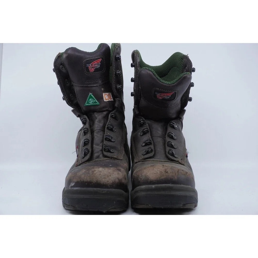 Red Wing King Toe Work Boots Mens Size 9.5 D Waterproof Leather Safety Toe 3547
